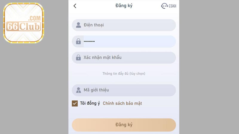 Đăng Ký 66Club - Thiên Đường Cá Cược Trực Tuyến